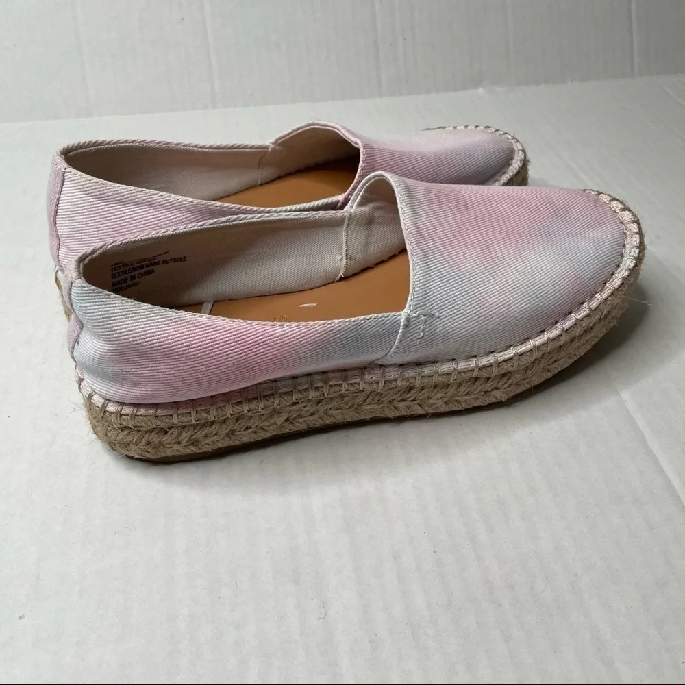 Splendid Laney Pastel Tie Dye Espadrille Platform Slip On Sneaker Shoe - Picture 10 of 10